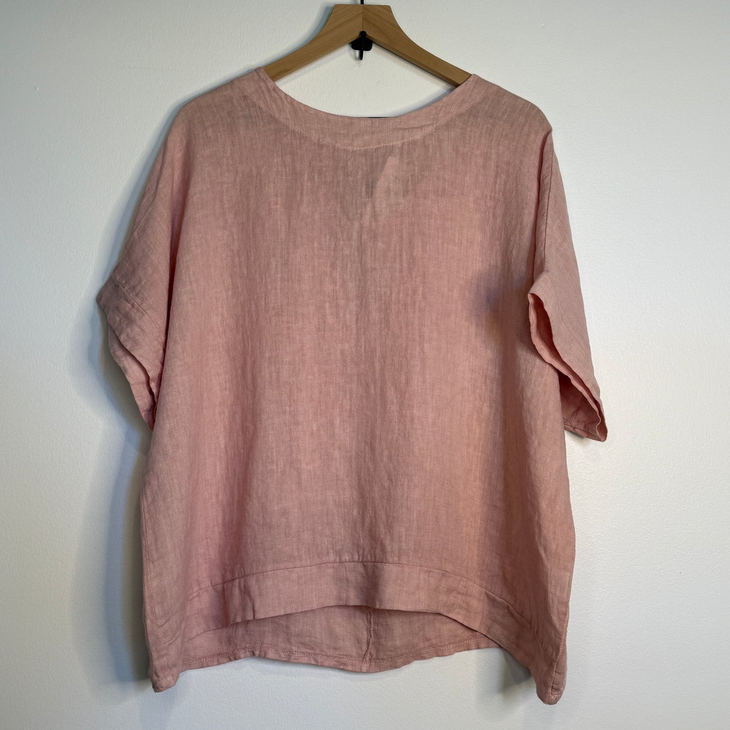 Florence Linen Tie-Back Top