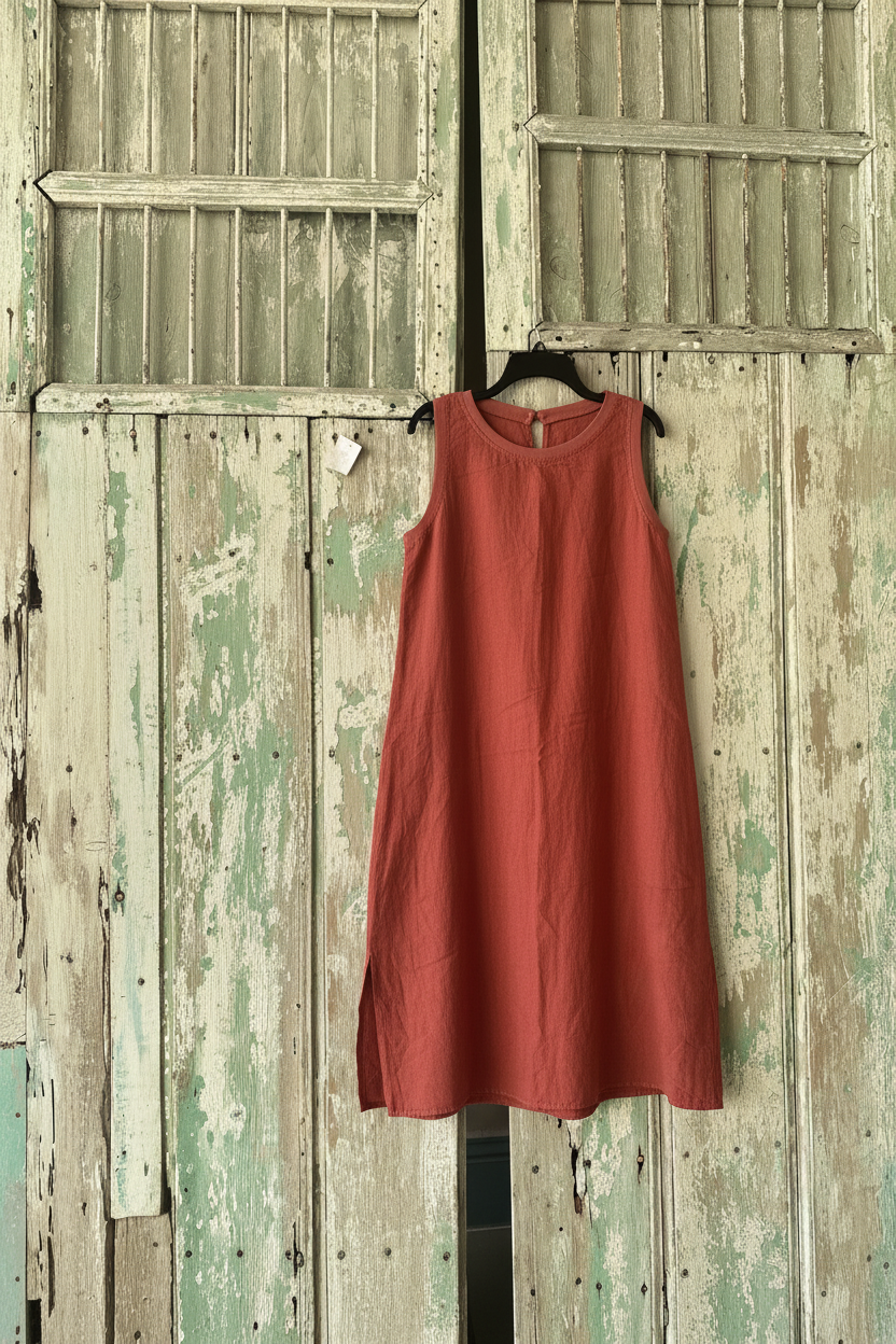 Red Poppy Midi Dress