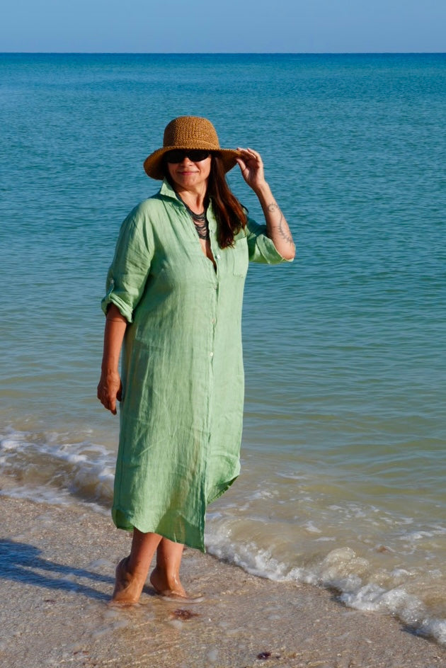 Merida Linen Shirt Dress