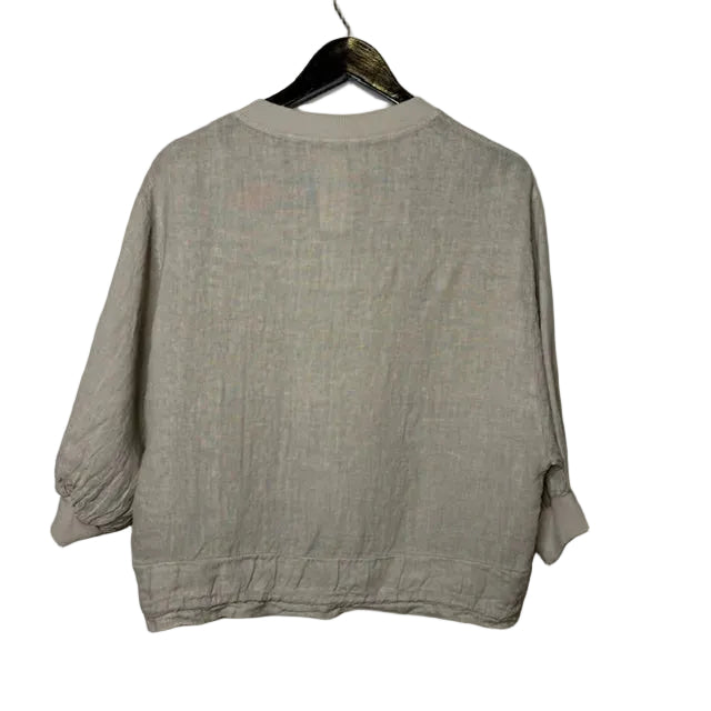 Florence Linen Zip Up Jacket