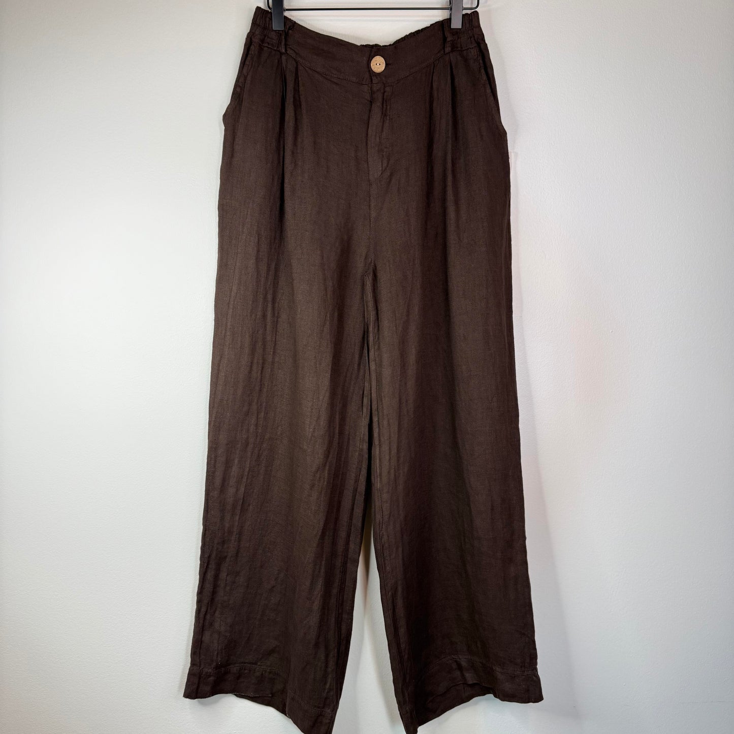 Venice Linen Pants in Brown