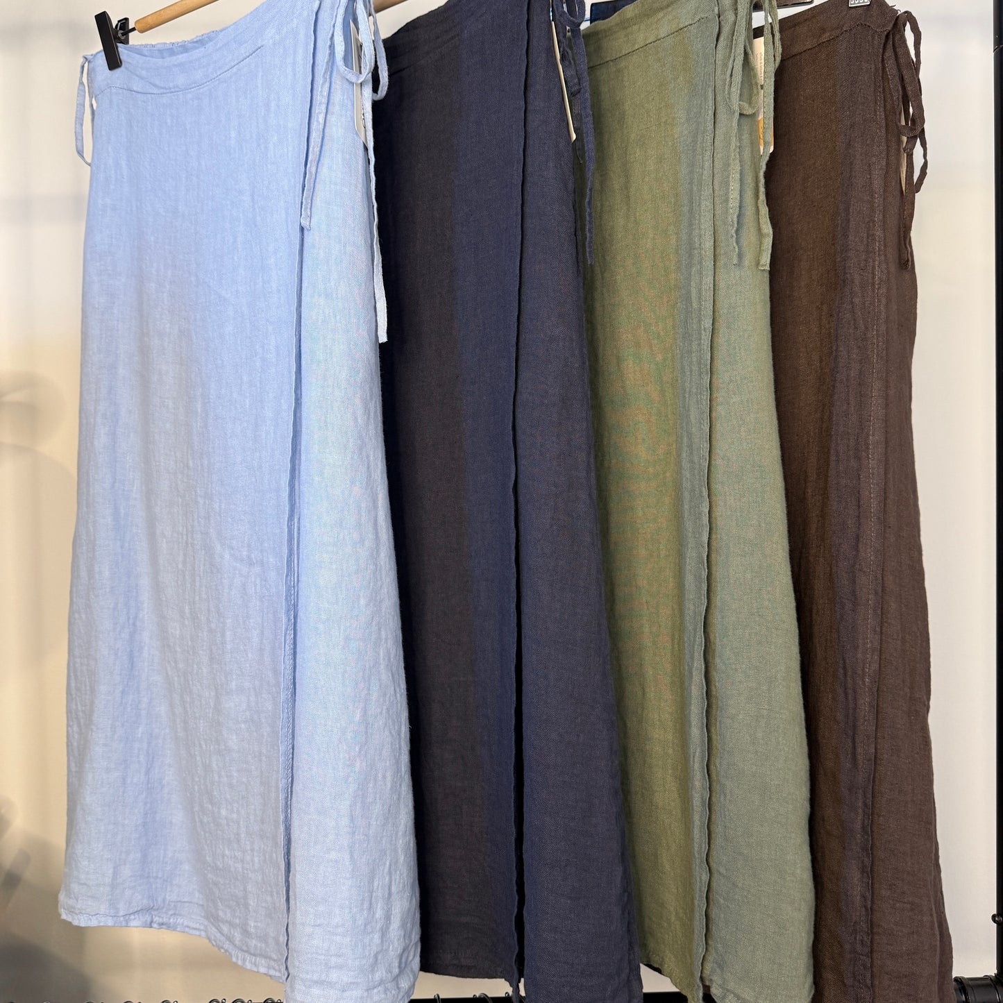 Wrap Linen Skirt