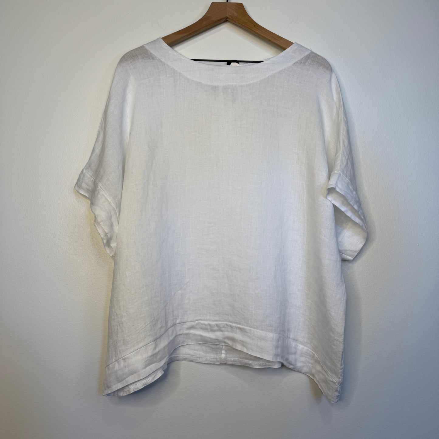 Florence Linen Tie-Back Top