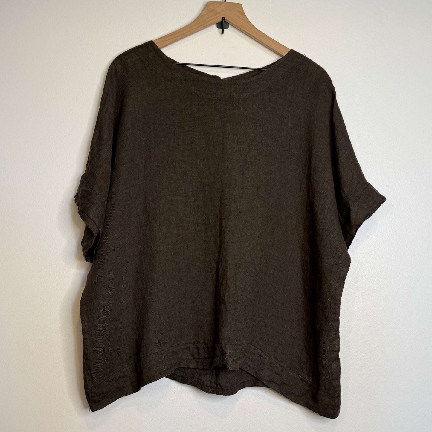 Florence Linen Tie-Back Top