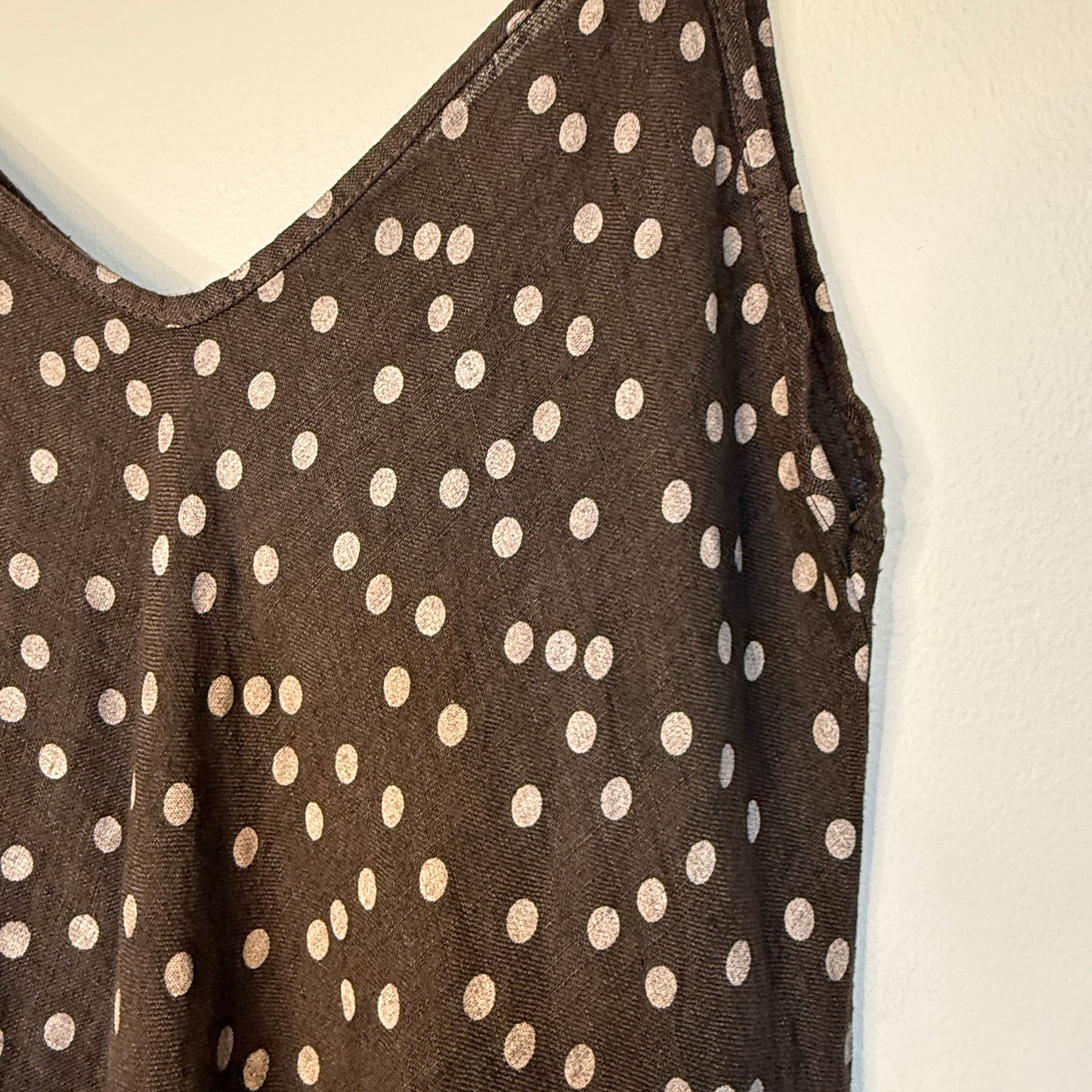 Polka Dot Linen Dress