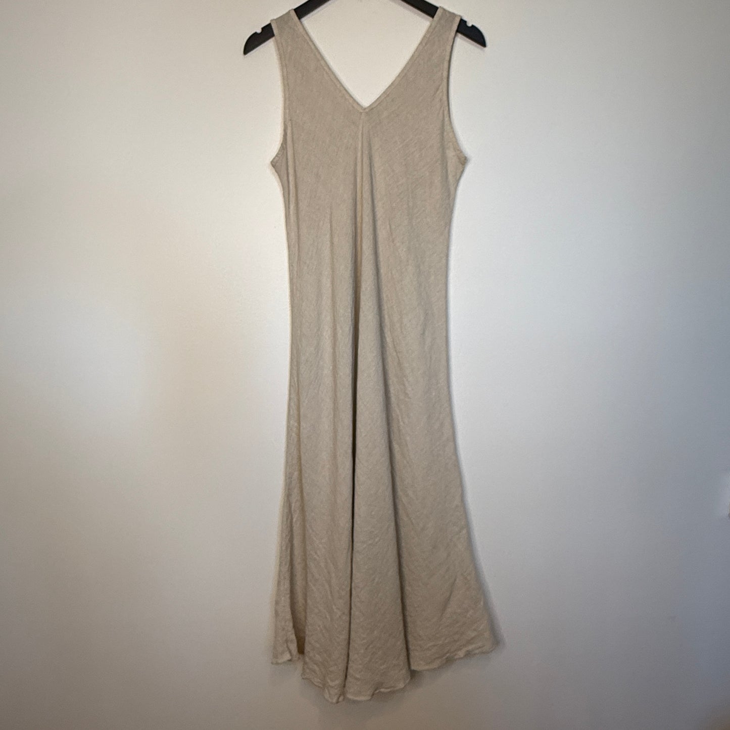 Luca Sleeveless Linen Dress in Natural Flax