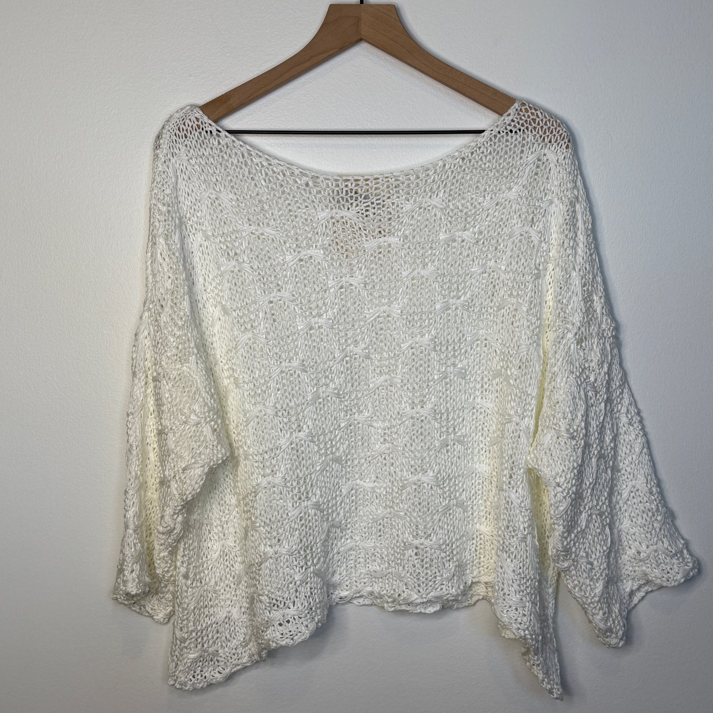 Toscana Textured Cotton Knit Top