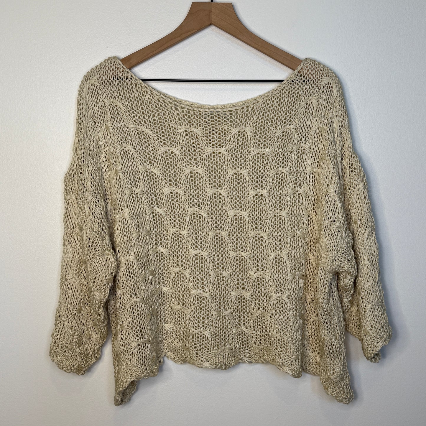 Toscana Textured Cotton Knit Top