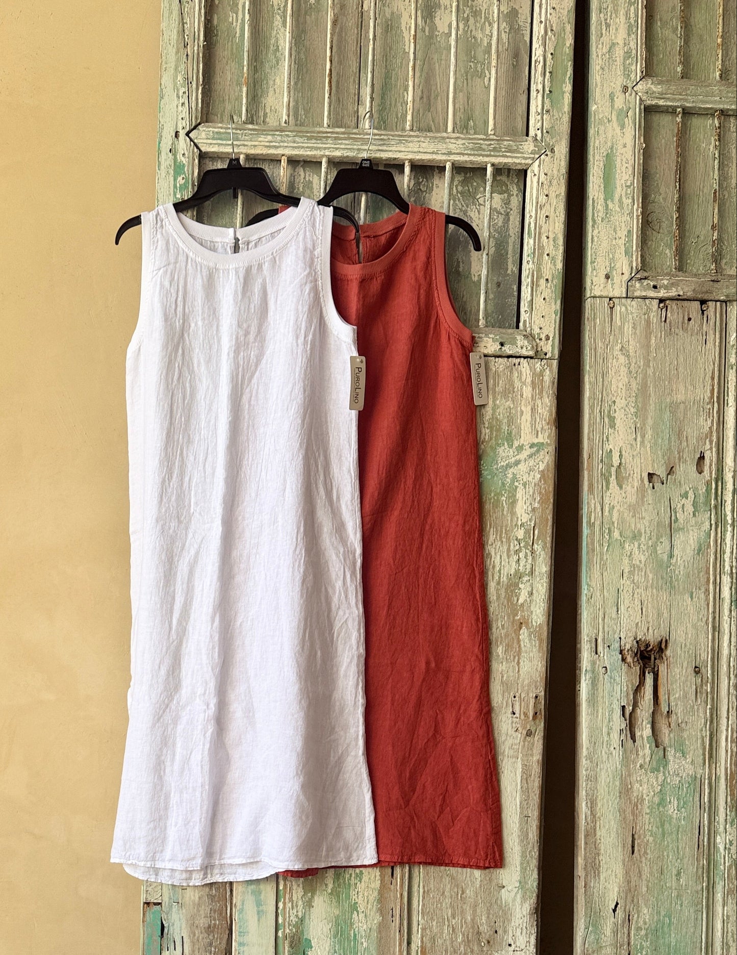Florence Essential Sleeveless Linen Dress
