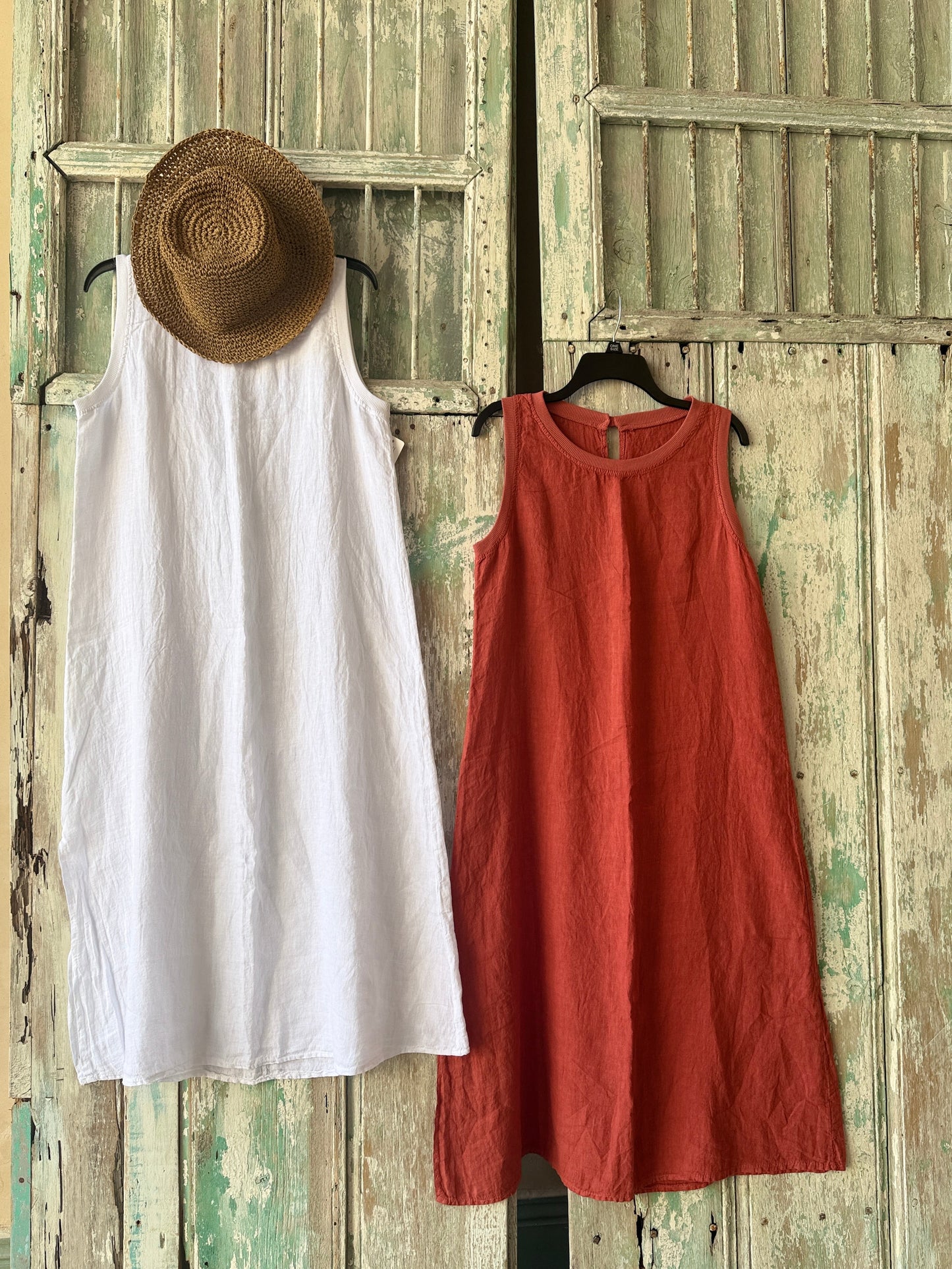 Florence Essential Sleeveless Linen Dress