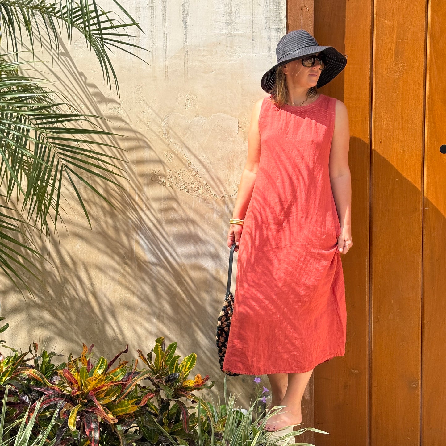 Florence Essential Sleeveless Linen Dress