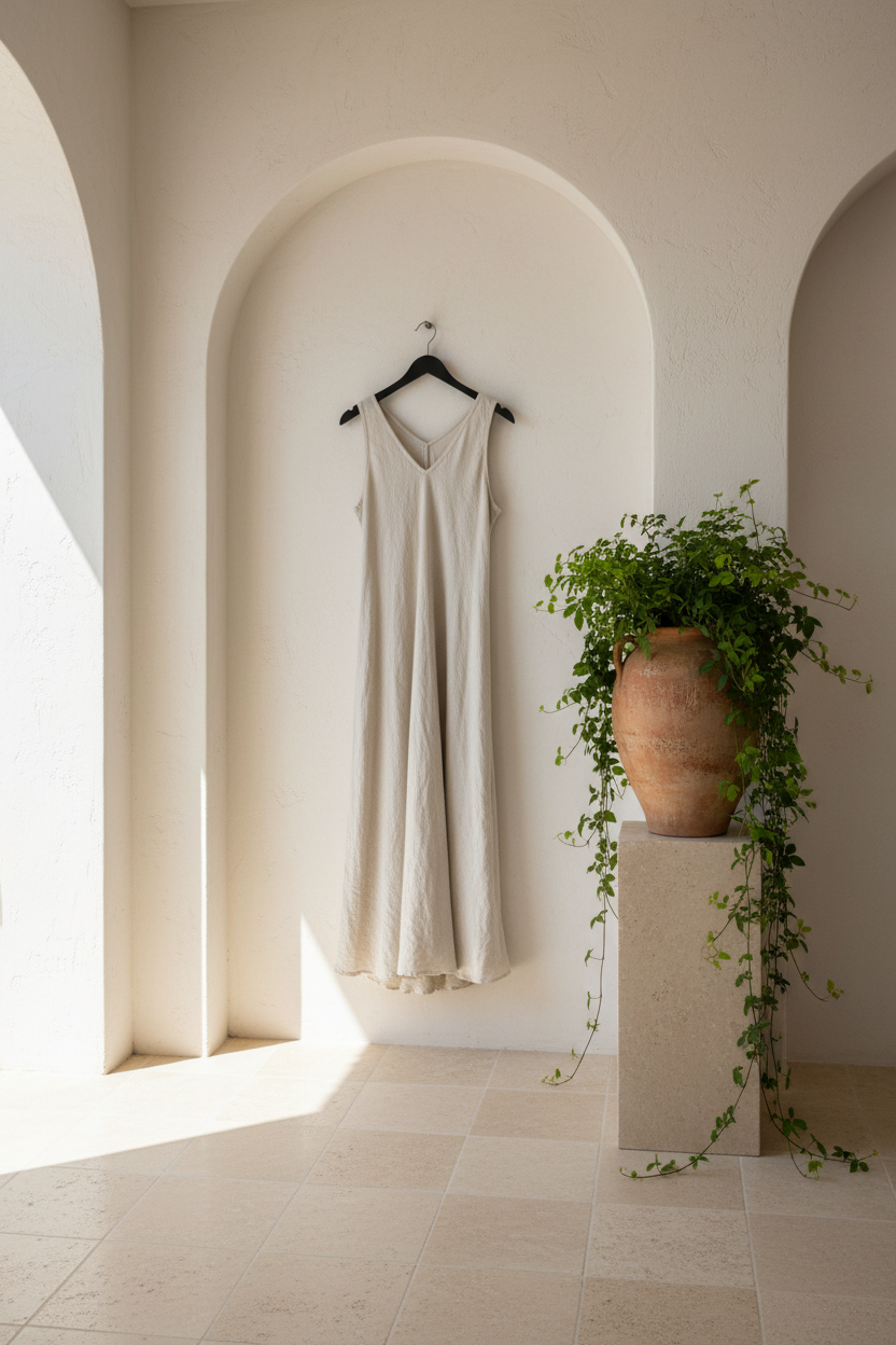 Luca Sleeveless Linen Dress